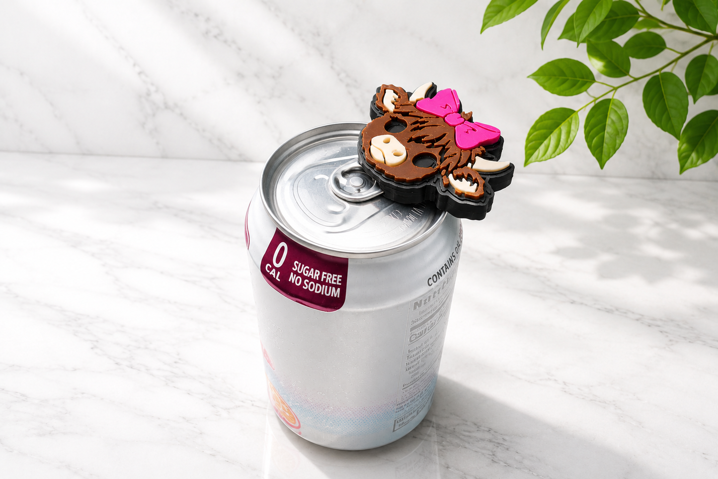 Highland Cow Can Tab Opener | Cute 3D Printed Drink Accessory
